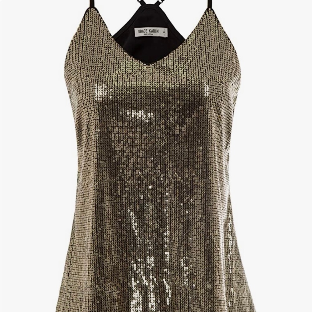 2XL Grace Karin Women’s Sequin Camisole tank top